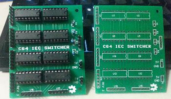 C64 IEC switcher PCB